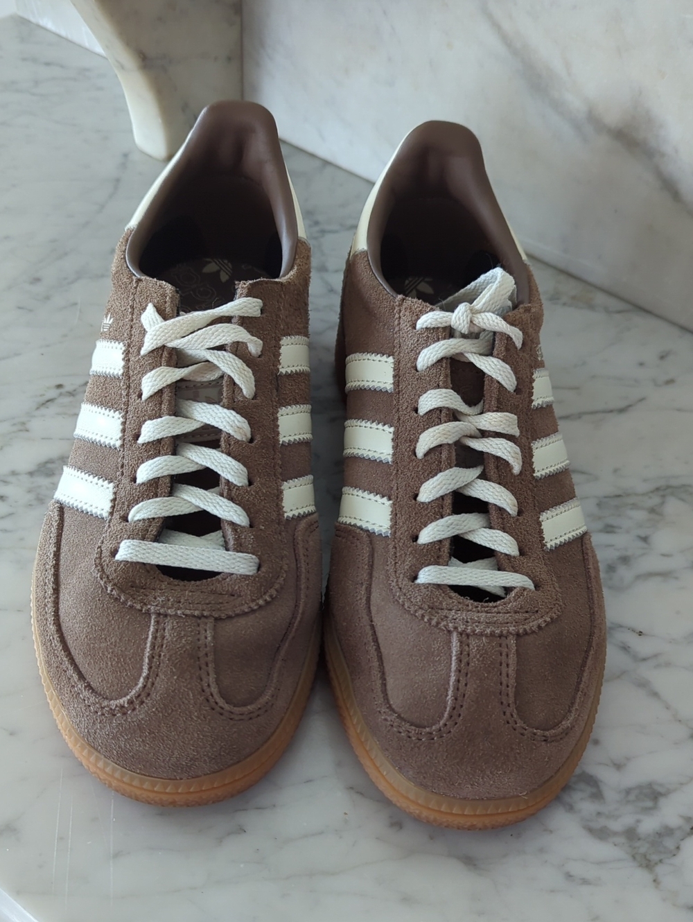 Adidas Handball Spezial Suede Sneakers in Brown and White - Size 6